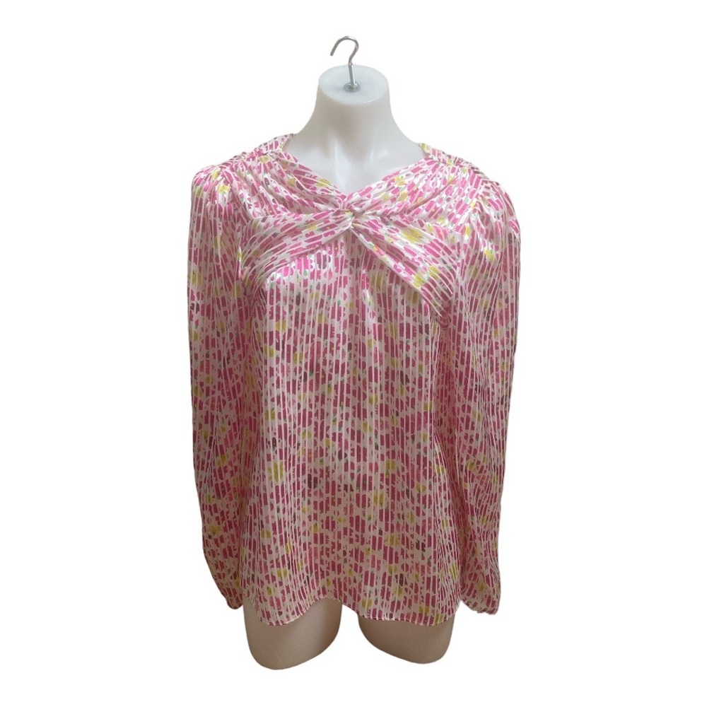 NWT Kate Spade Marker Floral Devore Top Size Medium  [313]